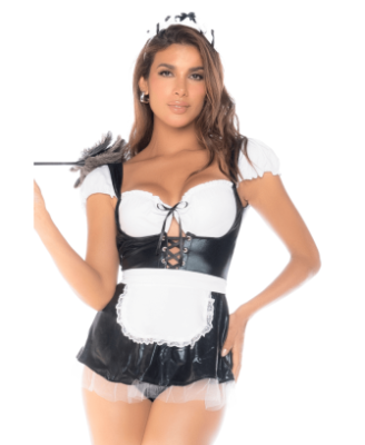 Costume sexy soubrette 3 pièces 